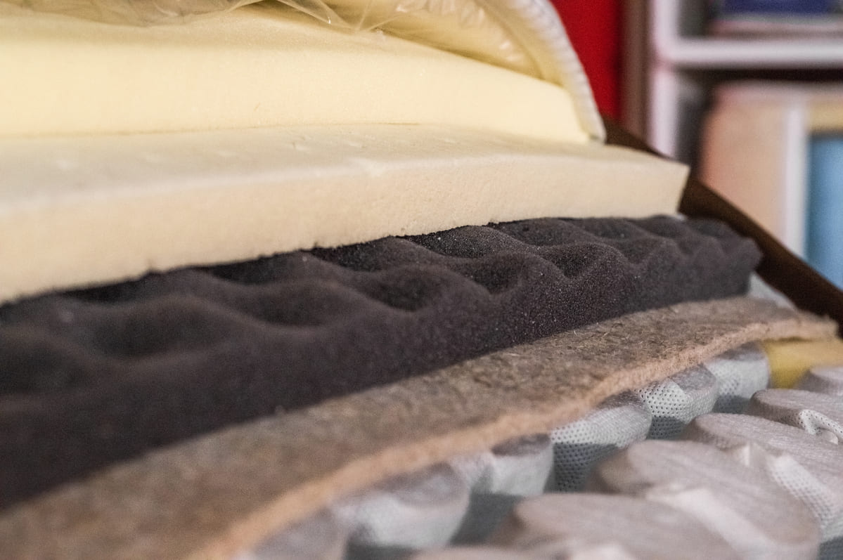 La composizione dei materassi a molle e memory foam