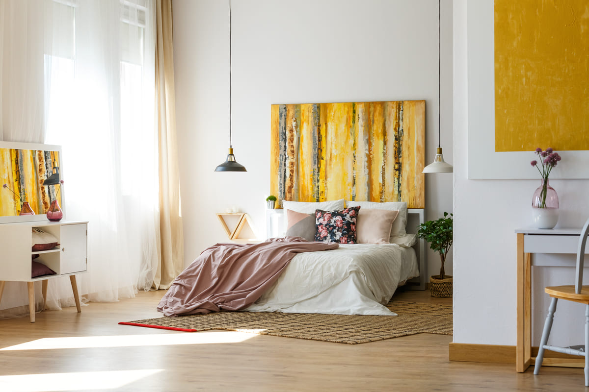 Dove posizionare il letto in una camera da letto