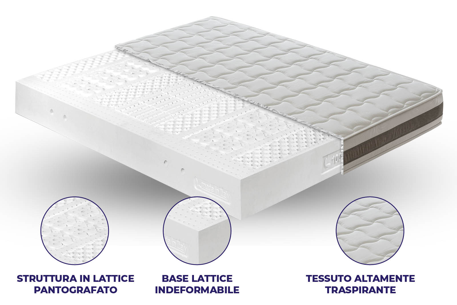 Materasso Lattice 100% Lattice sfoderabile