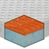Materasso H25 ignifugo in MyMemory Foam sfoderabile